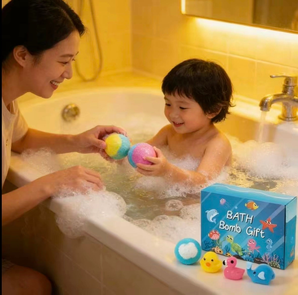 Splashy Surprises™ 12-Piece Surprise Toy Bath Bomb Set