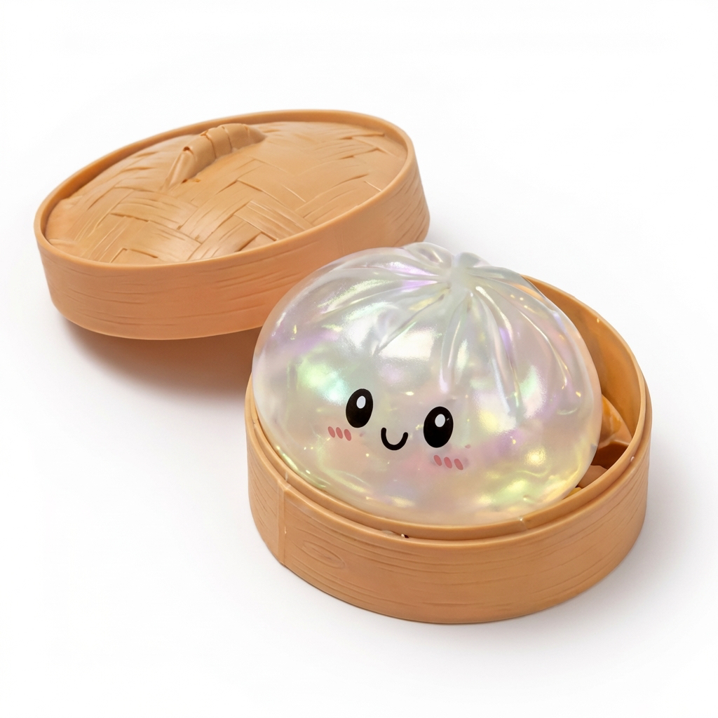Giant Dumpling Squeeze Toy – Soft TPR Stress Ball