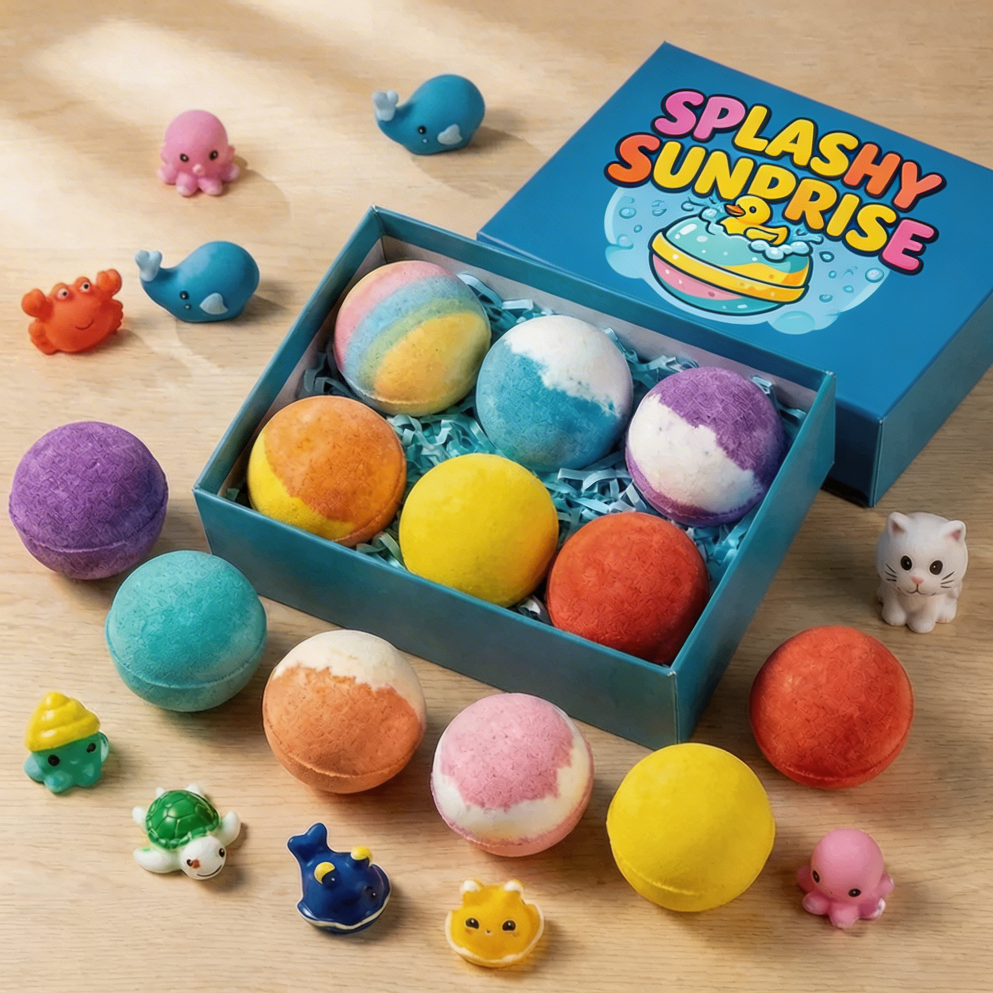 12-Piece Ocean Surprise Toy Bath Bomb Set